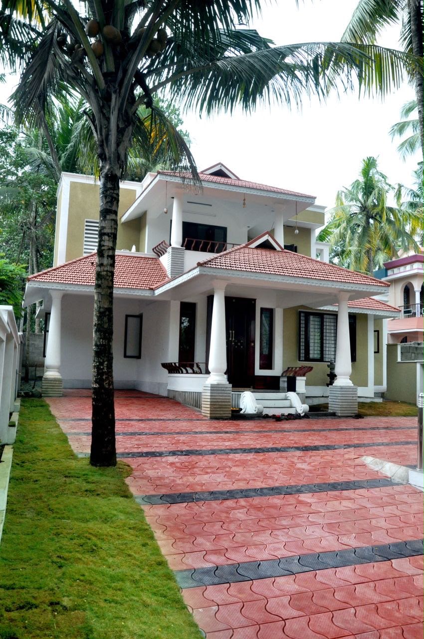 Cost-Effective Dual-Story Gated Villa with Linear Illumination