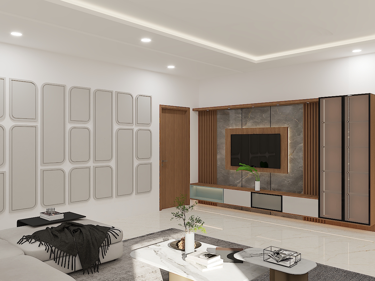 Bespoke Luxury Living Lounge With Classical Filigree Walls